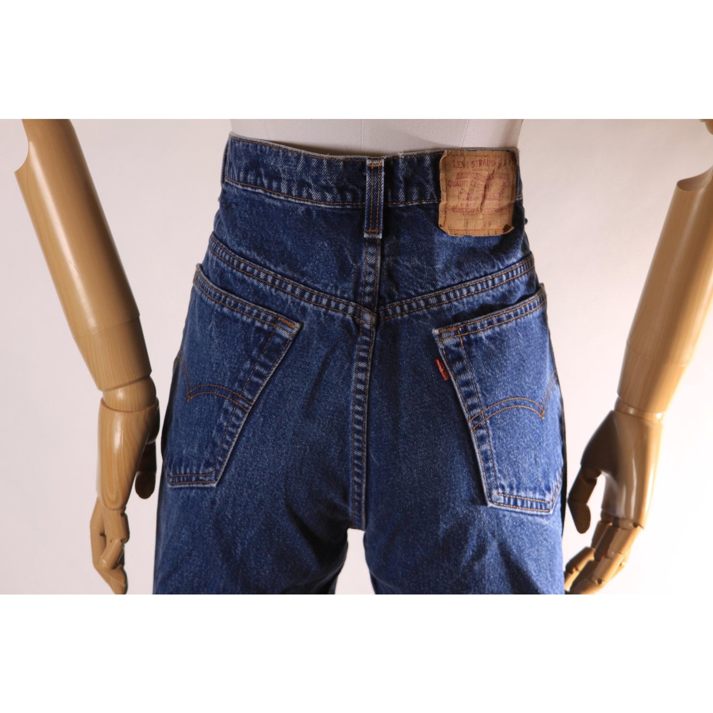 1980s Blue Denim 517 Mens Red Tab Jeans by Levi's - 36x29