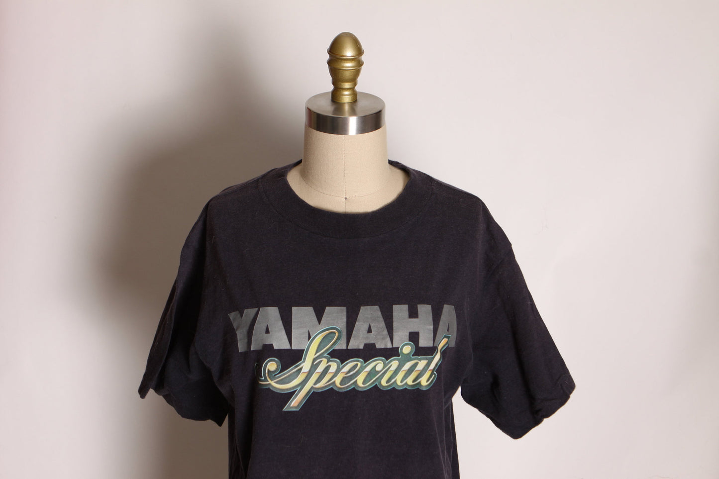 1970s 1980s Black Short Sleeve Yamaha Special T-Shirt by Yamaha -L