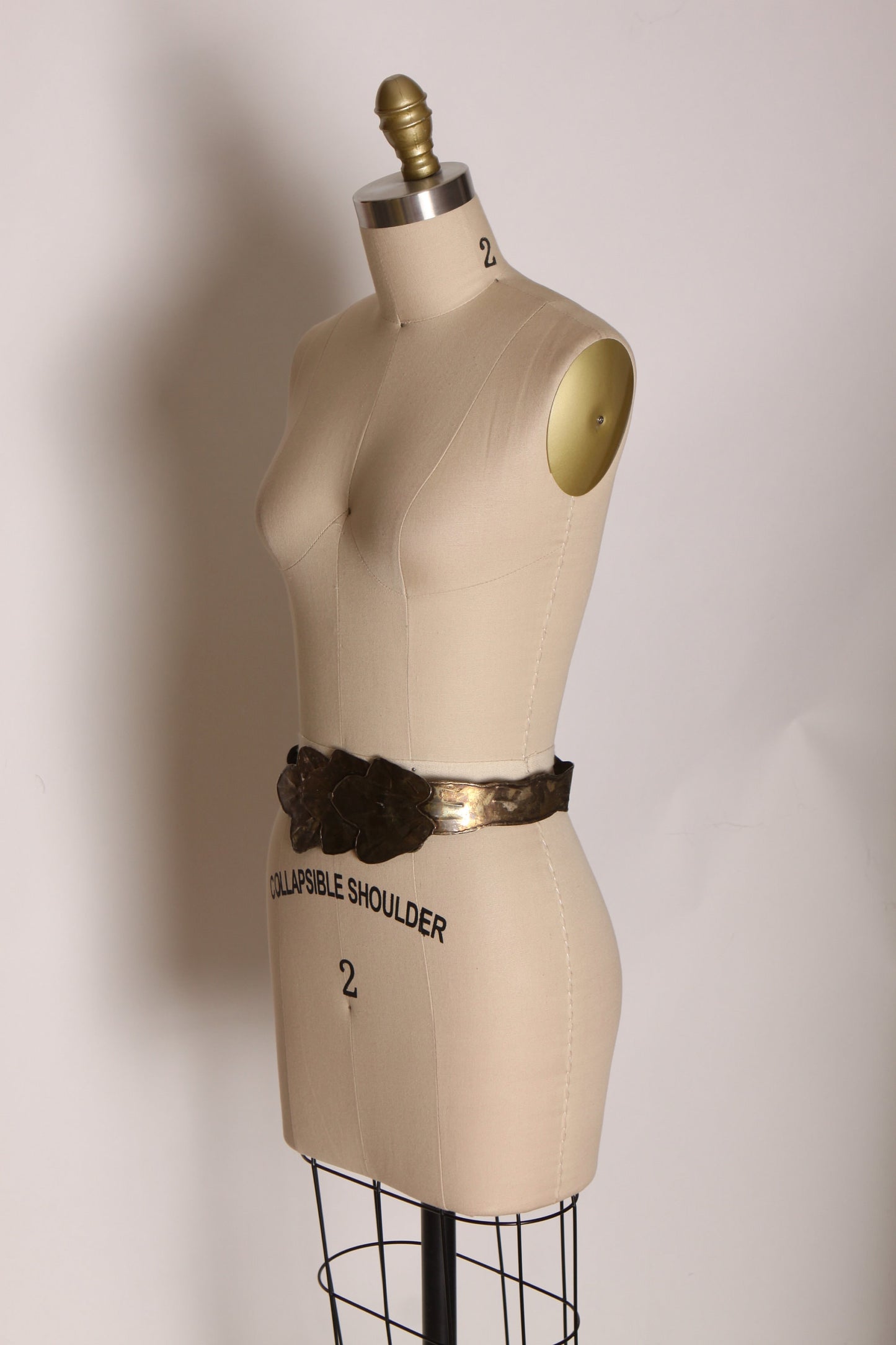 1970s Brass Made in India Metal Adjustable Belt