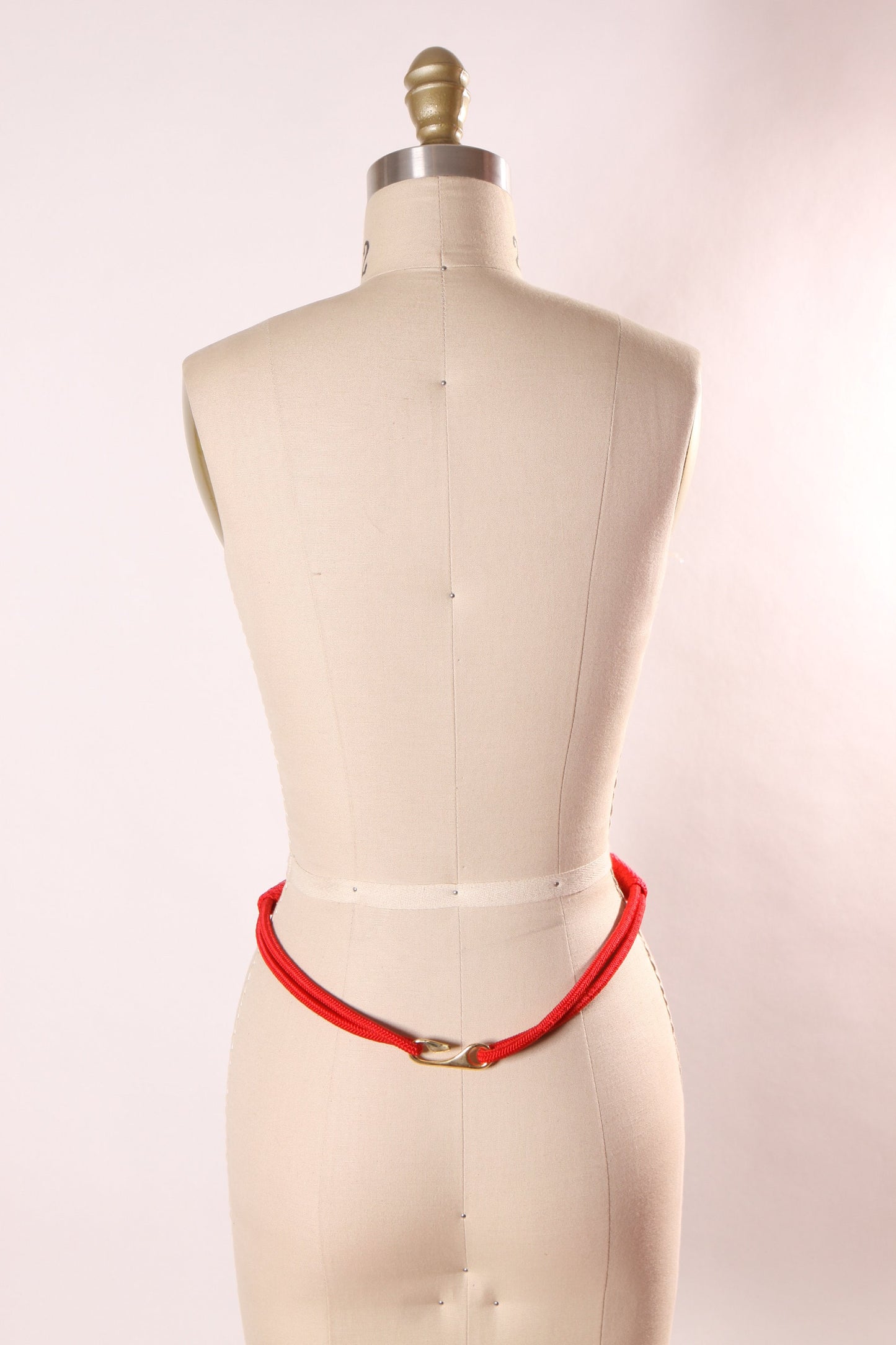 1980s Blue and Red Woven Belt -M/L